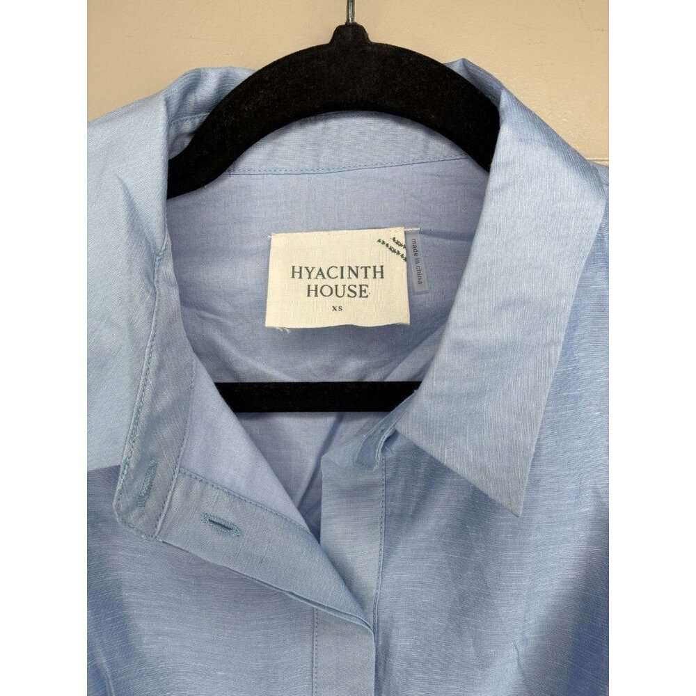 Tuckernuck NWT Hyacinth House Powder Blue Cindy Midi Dress Size XS - Picture 5 of 11